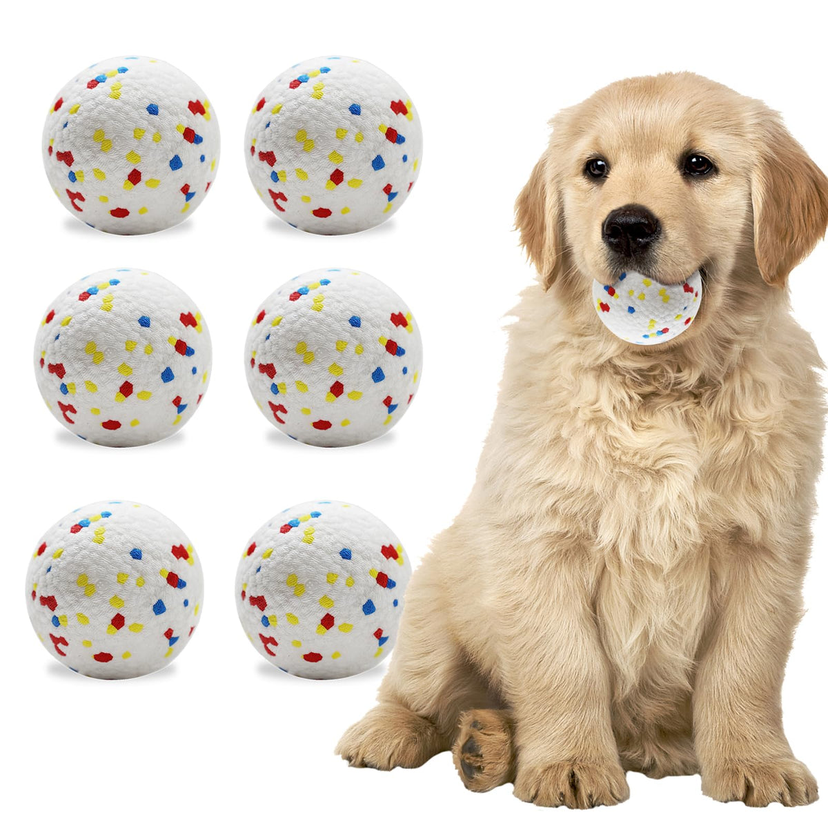 Magicorange 6-pack dog balls ready for fetch and durable play