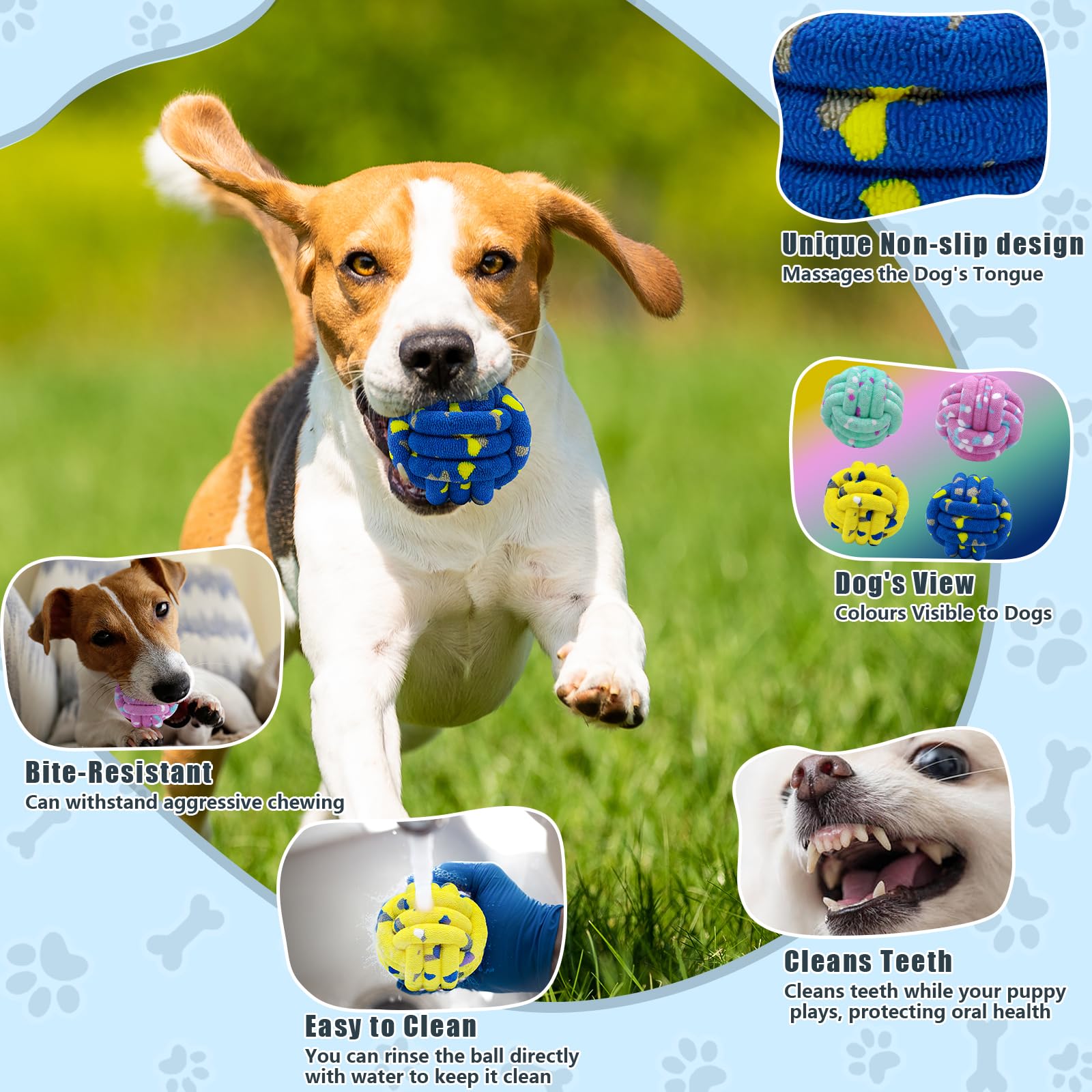 Magicorange dog balls textured-teething designed for puppies to chew.
