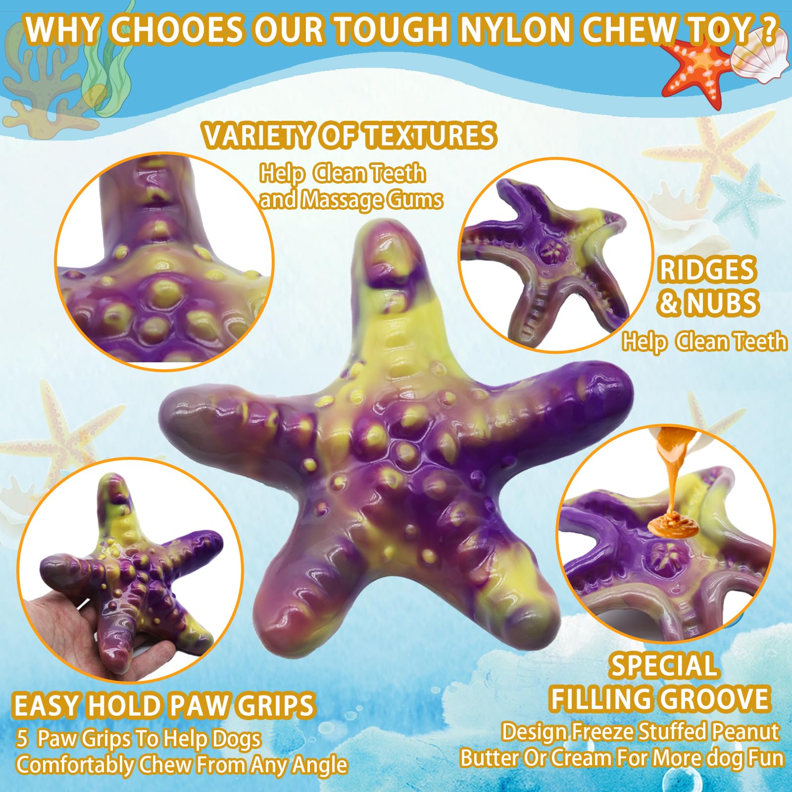 Magicorange bacon-flavored nylon chew toy showcases real aroma to attract chewing