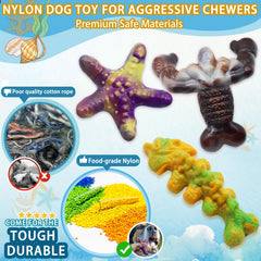 Magicorange 3-pack nylon closeup highlights durable material for aggressive chewers