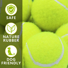 Magicorange dog tennis ball 2.5-inch size ideal for medium dogs.