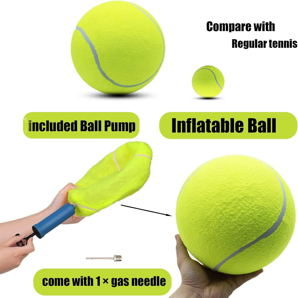 Magicorange giant tennis ball bright fluorescent colors improve visibility during outdoor fetch