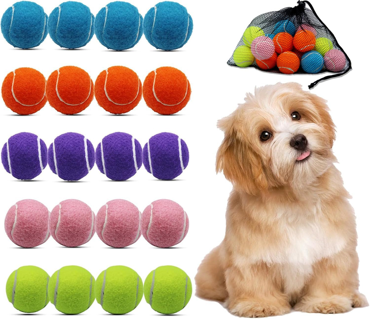 Magicorange 20-pack small tennis balls in packaging for easy storage