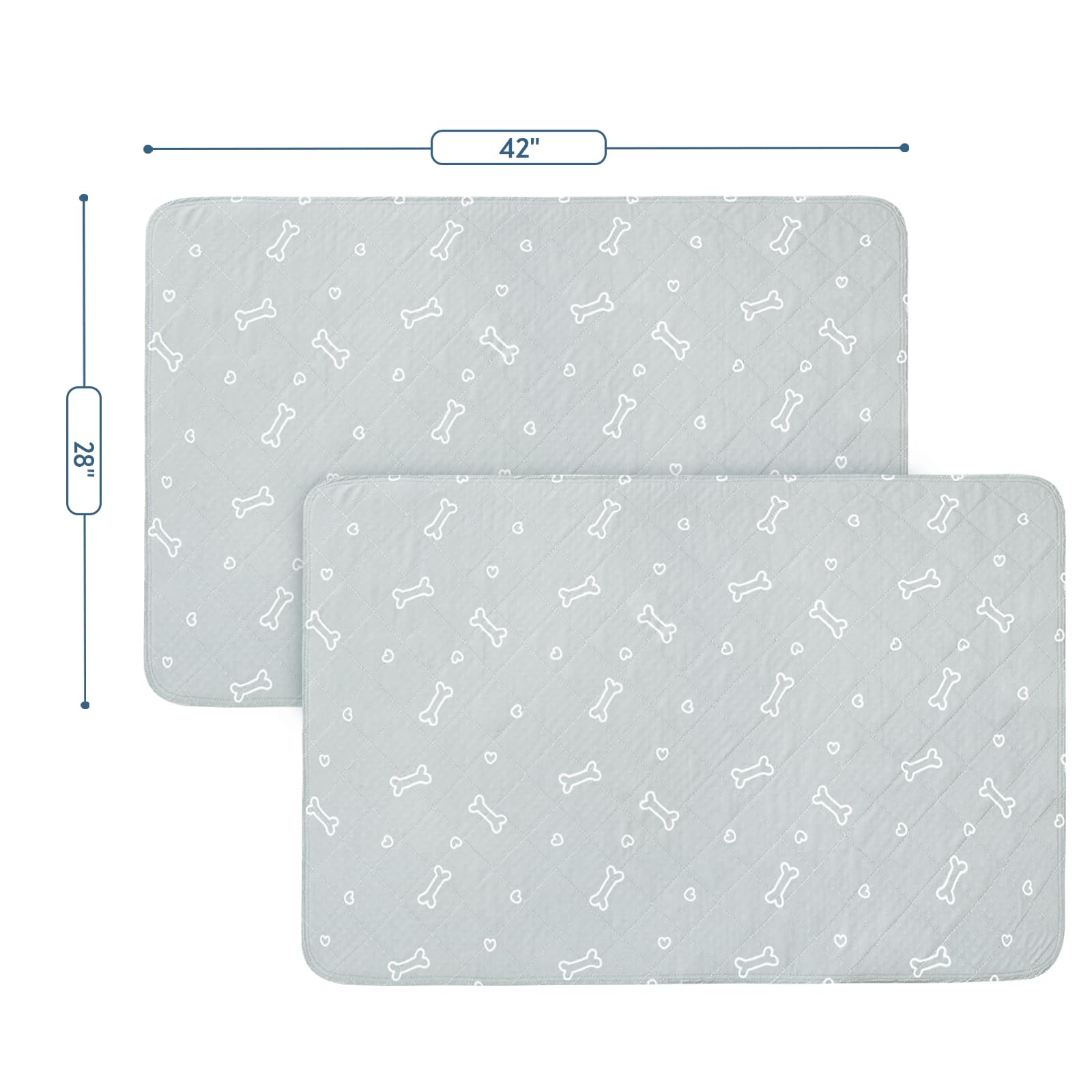 Magik & Kover non-slip bottom keeps pads securely in place during use.
