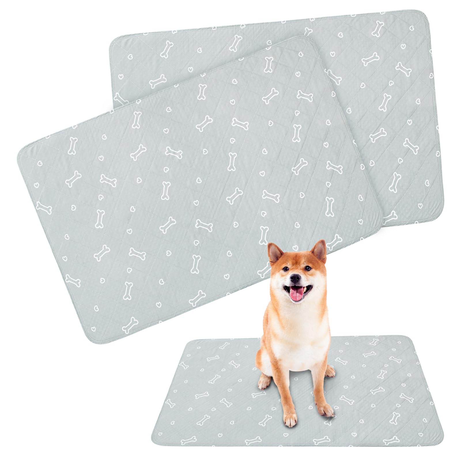 Magik & Kover reusable puppy pad with absorbent layer in use for potty training.