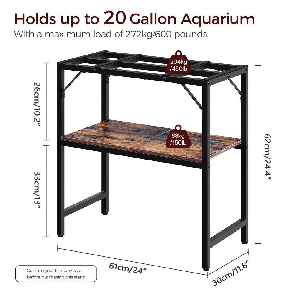 MAHANCRIS two-tier storage shelves demonstrate space-saving organization for accessories.