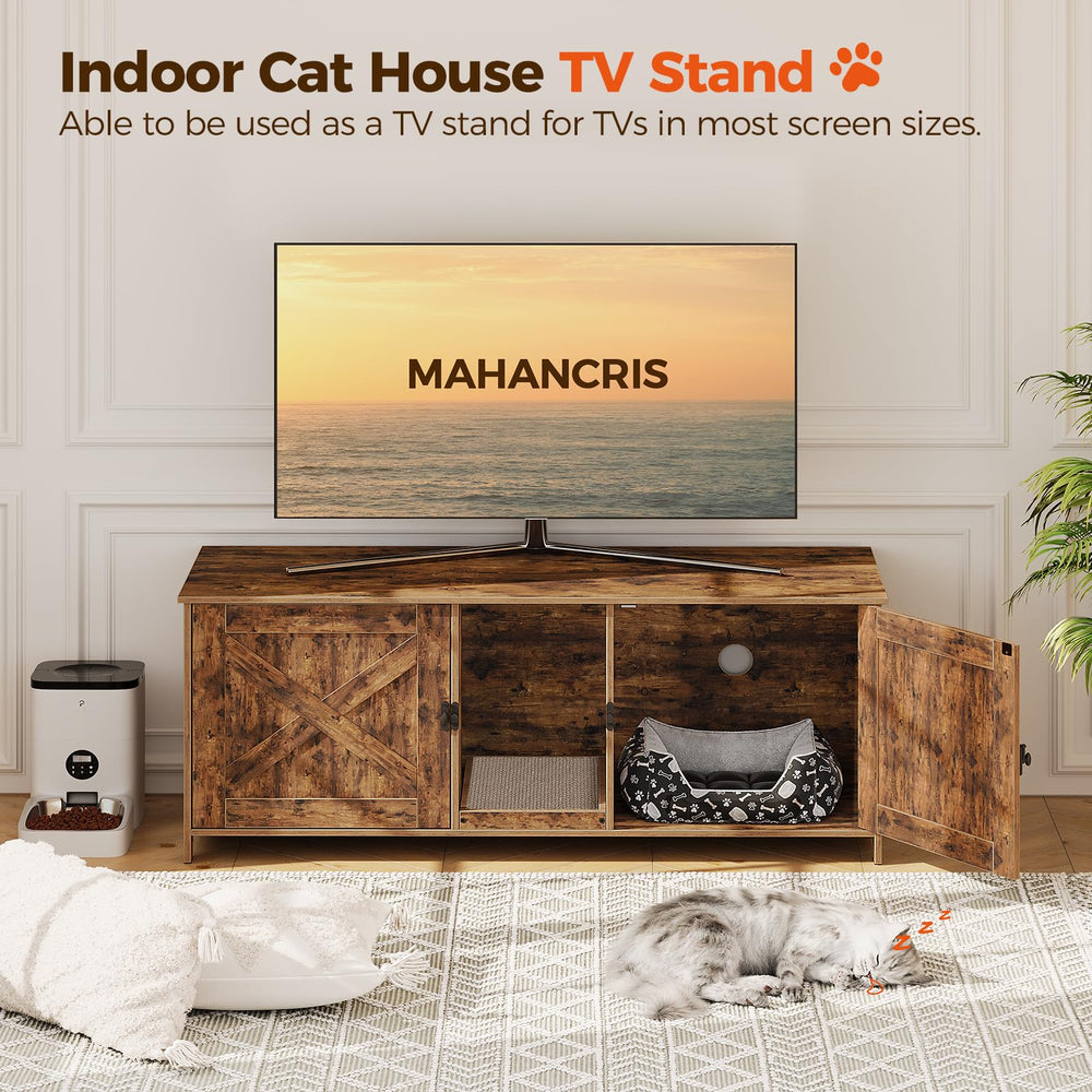 MAHANCRIS detachable scratching board adds built-in play and scratching outlet.
