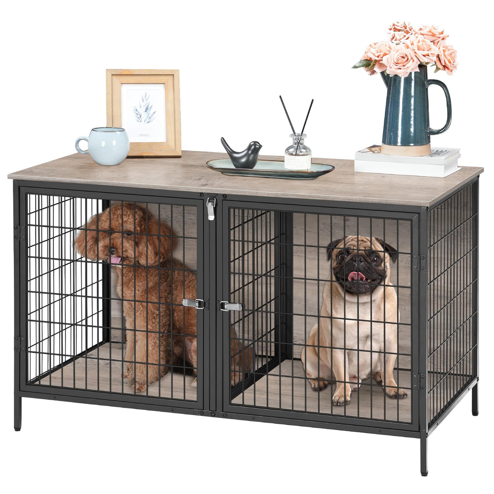 MAHANCRIS dog crate furniture versatile-room placement shows multi-room adaptability for indoor homes.