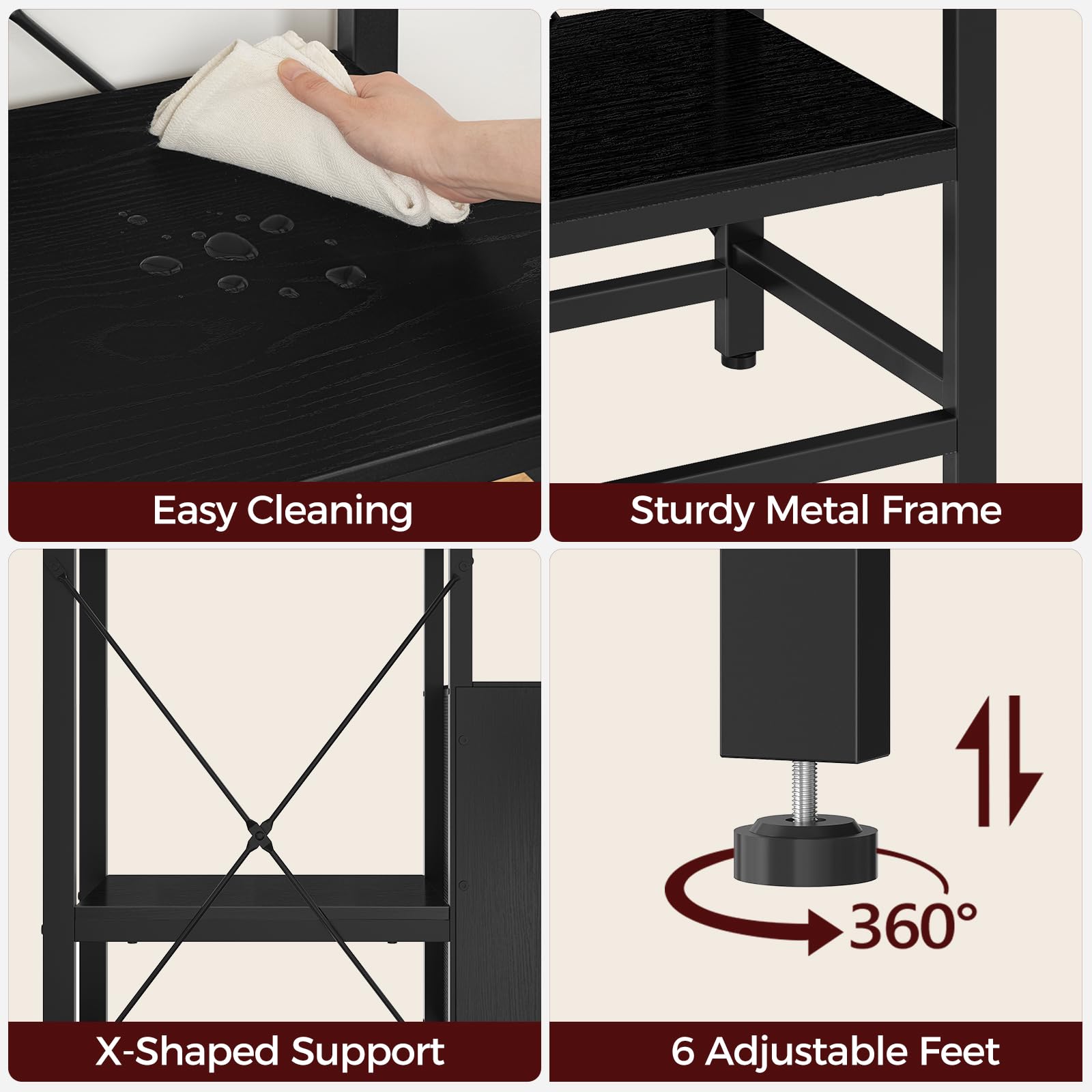 MAHANCRIS 3-tier design offers storage and display for aquarium gear.