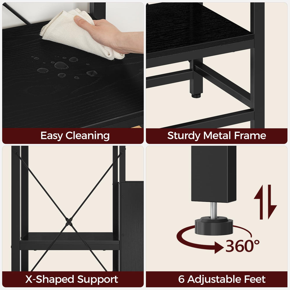 MAHANCRIS 3-tier design offers storage and display for aquarium gear.