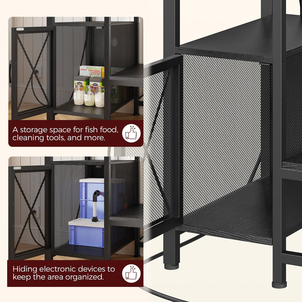 MAHANCRIS stand EVA-padded top protects your aquarium from scratches.