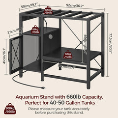 MAHANCRIS tank stand assembly demonstrates step-by-step instructions for quick setup.