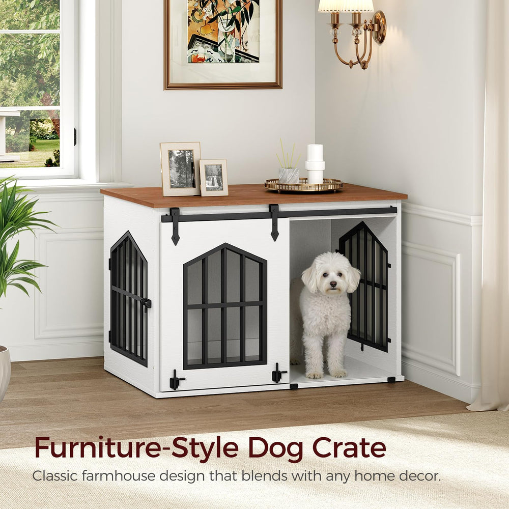MAHANCRIS dog crate ample ventilation and visibility inside