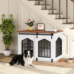 MAHANCRIS dog crate end table top surface for pet gear