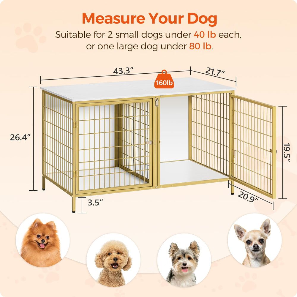 MAHANCRIS dog crate furniture interior space looks roomy and comfy