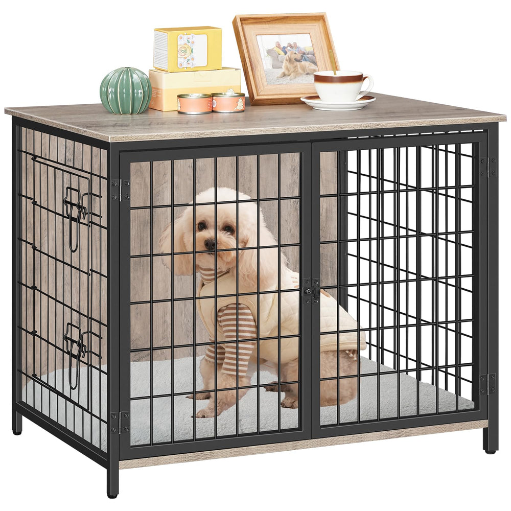 MAHANCRIS dog crate sized 31.5l 21.7w 25.6h fits various breeds