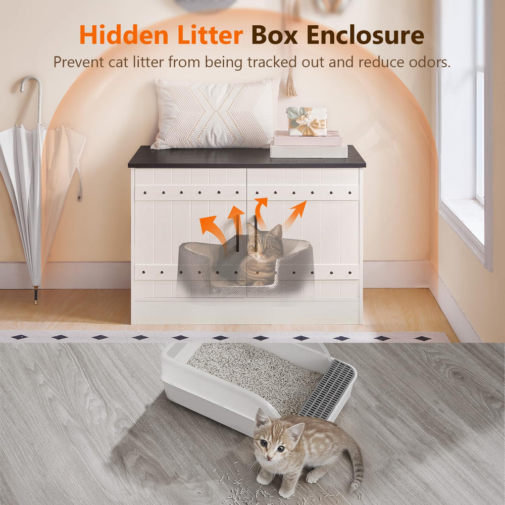 MAHANCRIS dual-entrance design permits gentle ventilation and convenient cat entry