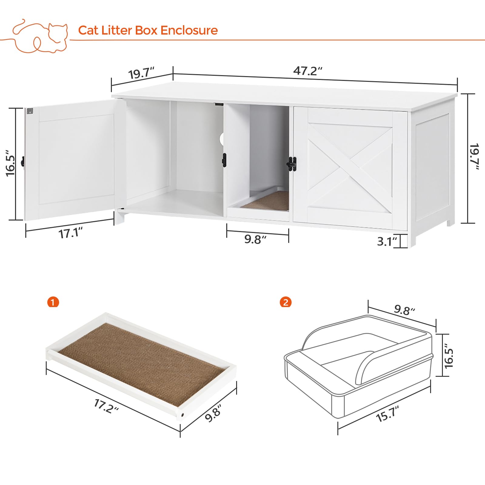 MAHANCRIS end table surface supports up to 132 lb for storage.