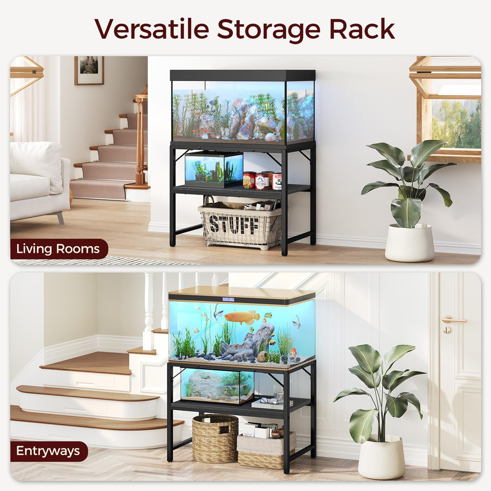MAHANCRIS fish tank stand corner triangles reinforce strength and stability
