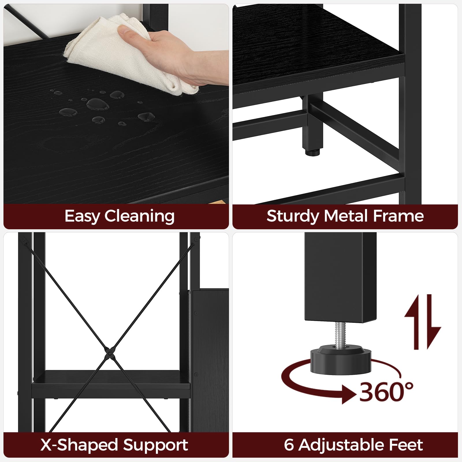 MAHANCRIS open shelves display accessories and equipment