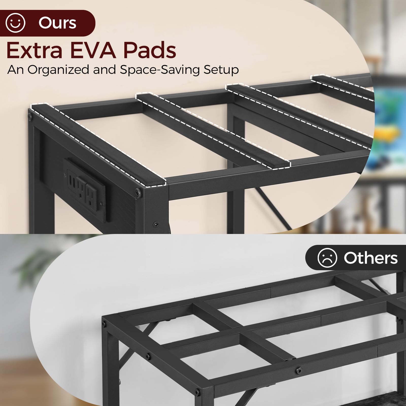 MAHANCRIS three-tier design saves space