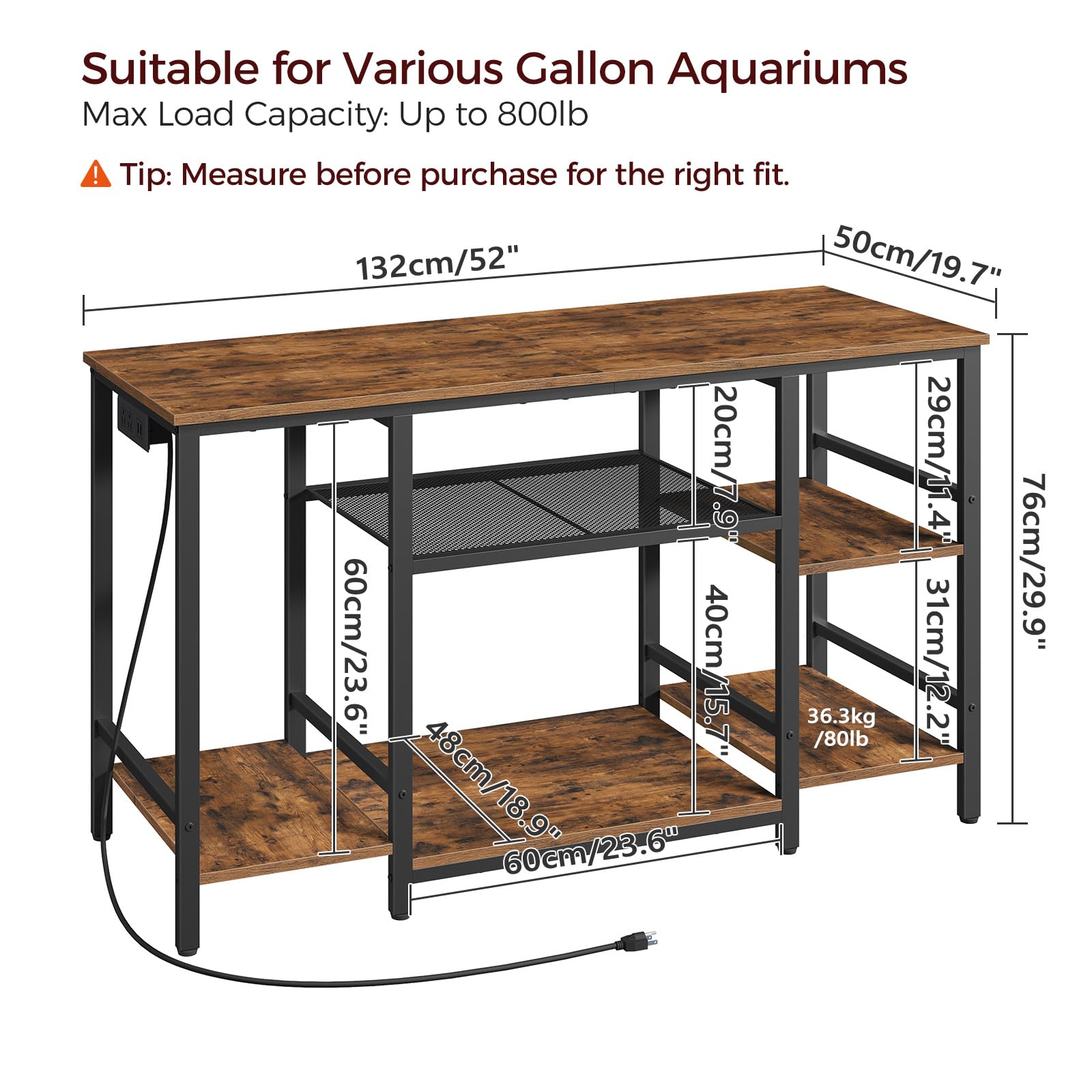 MAHANCRIS side-shelves storage keeps food and tools within easy reach.