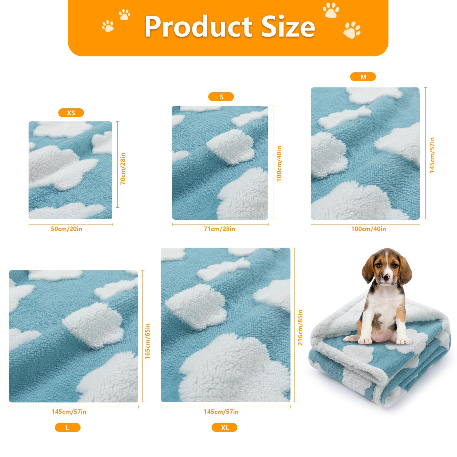 Maidewow reversible sherpa-side blanket highlights cozy warmth for pets.