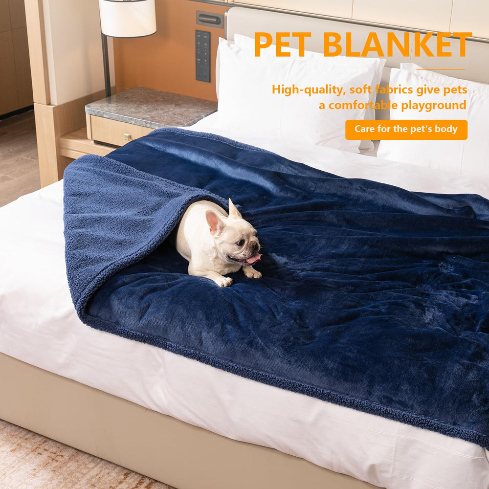 Maidewow blanket with waterproof inner lining protects furniture from spills and accidents