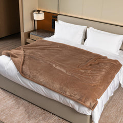 Maidewow dog blanket reversible flannel side offers two textures for cozy dog naps.