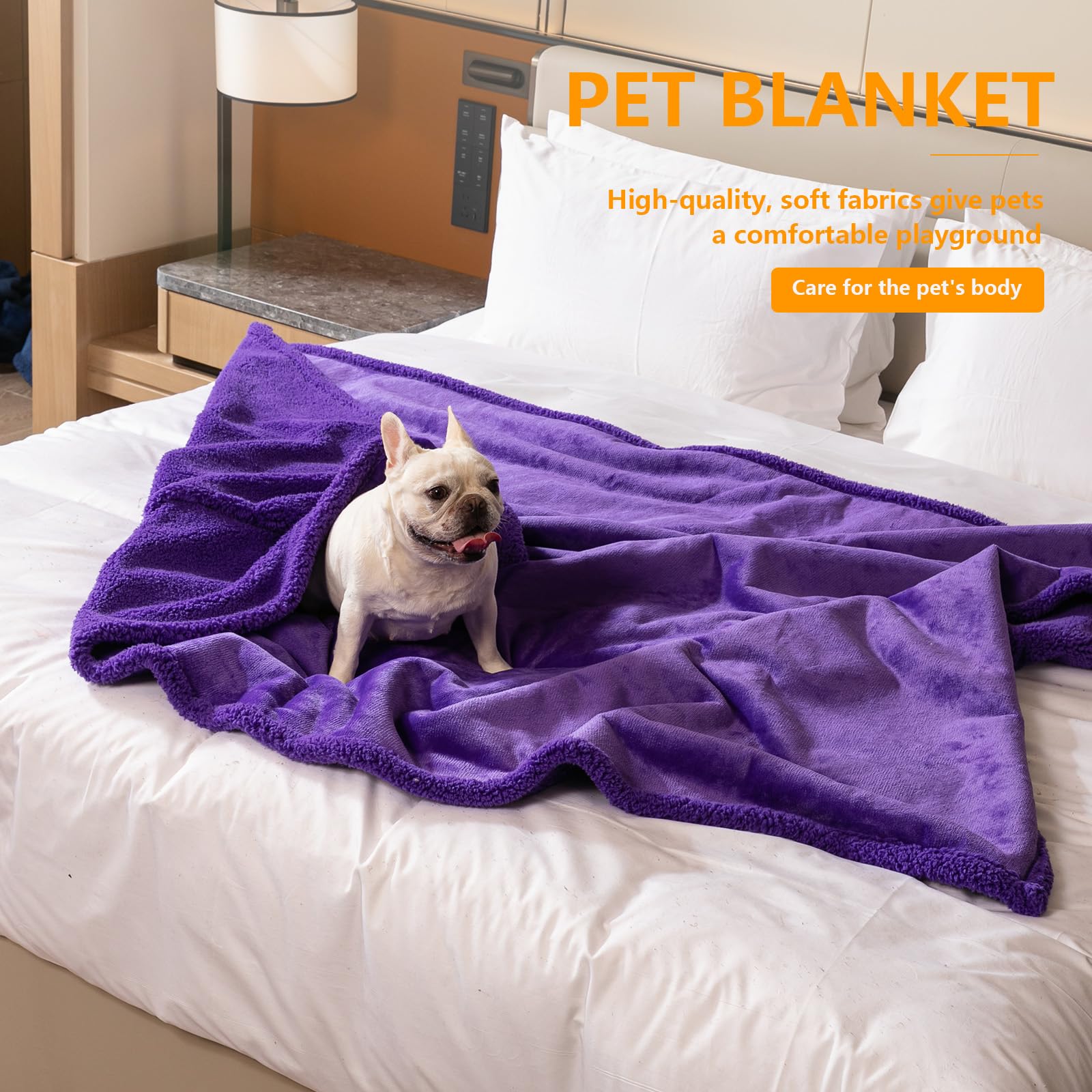 Maidewow lightweight blanket for travel and outdoor use with big dogs.