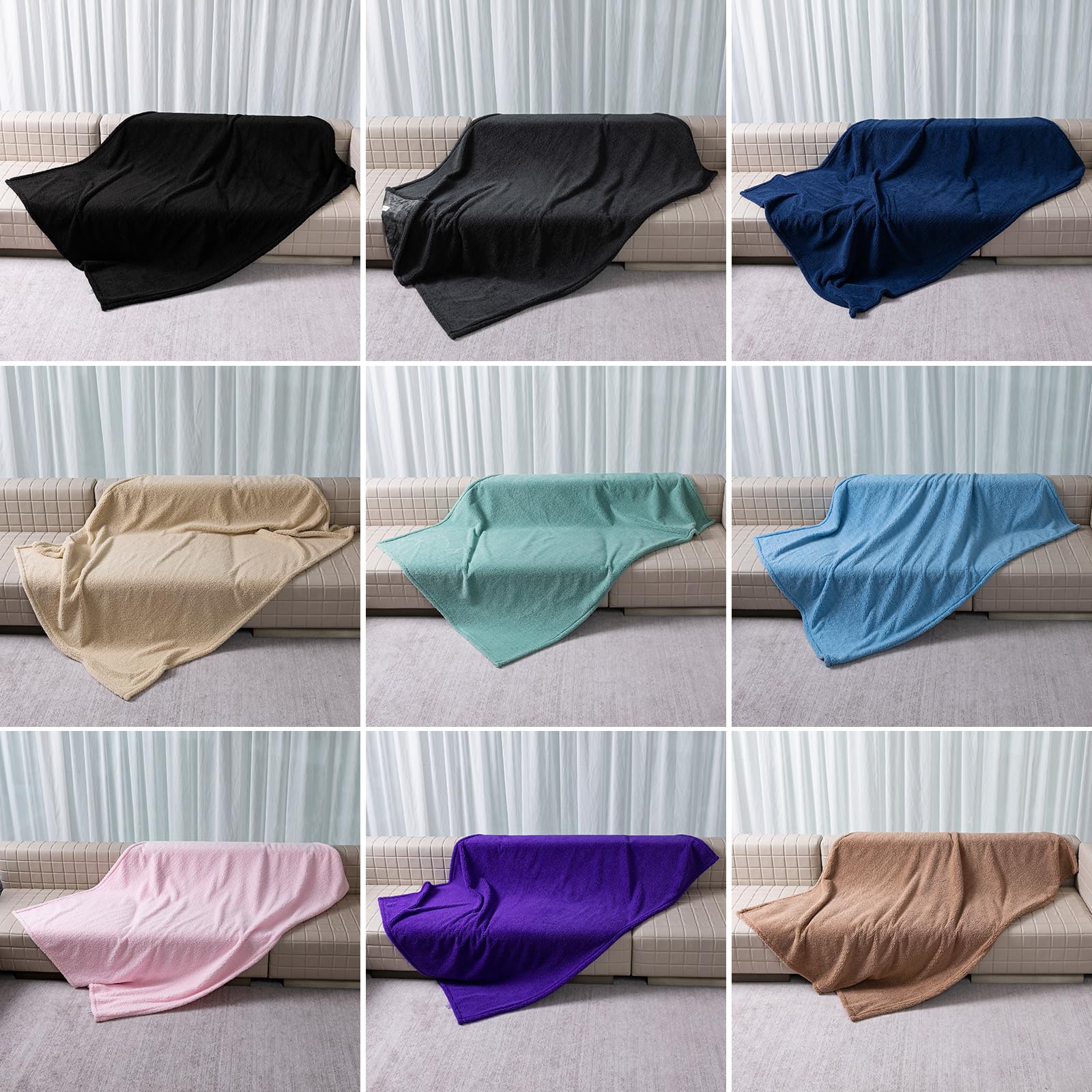Maidewow reversible blanket doubles as a cozy bed cover and travel throw.
