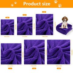 Maidewow Purple Cuddy Blanket reversible texture offers two stylish looks for couches