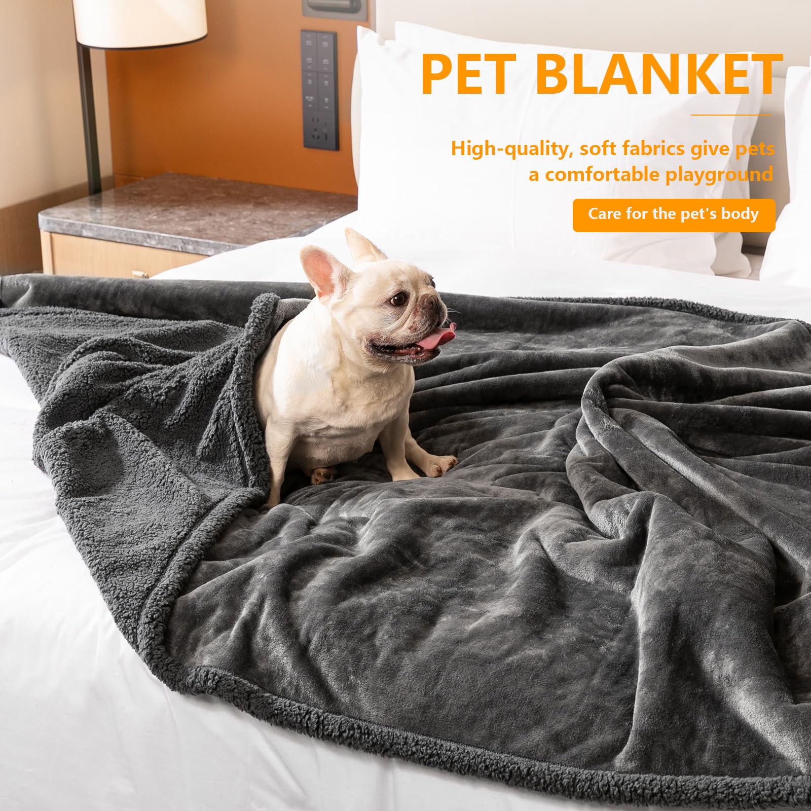 Maidewow reversible sherpa and flannel blanket adds two textures for cozy versatility.