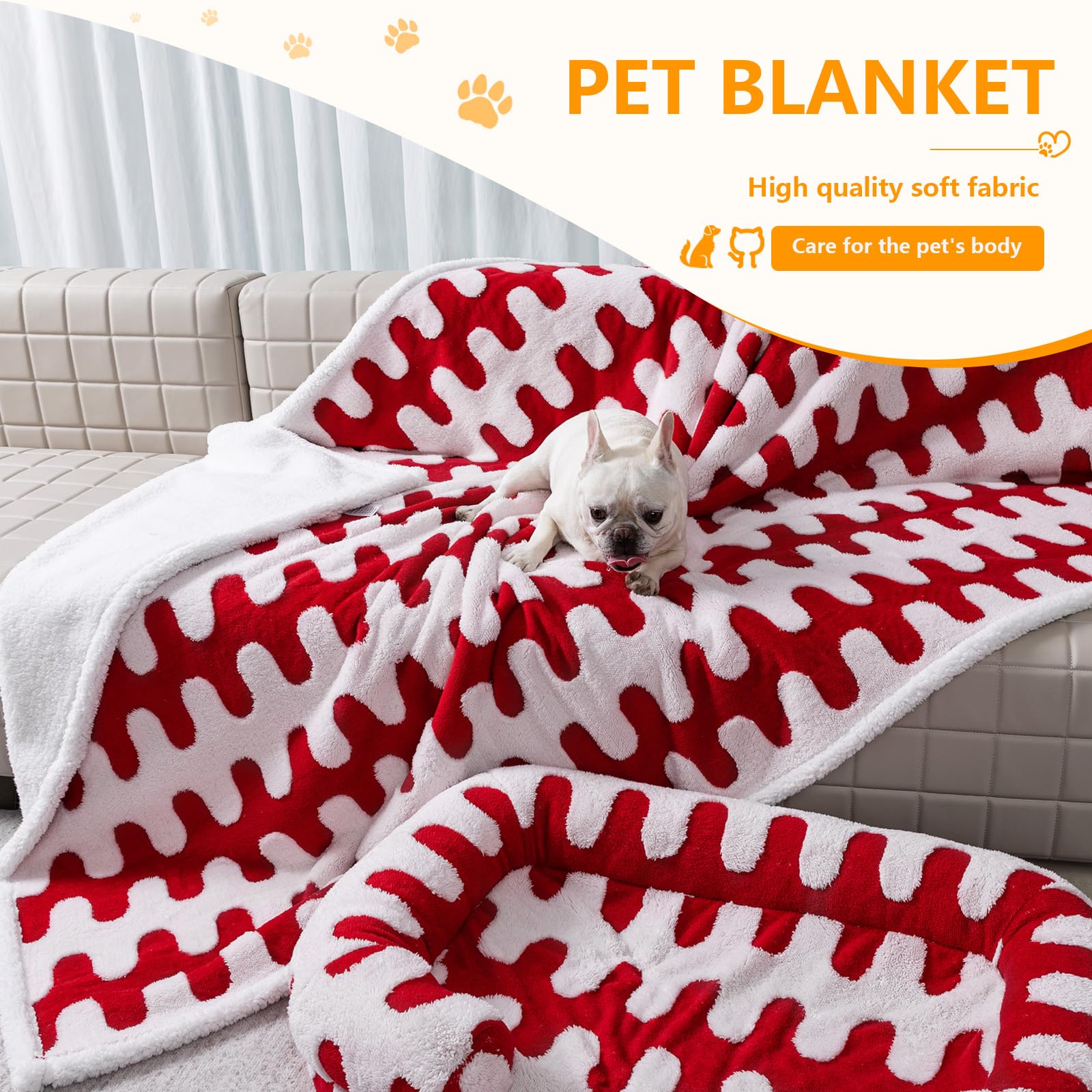 Maidewow reversible sherpa fleece outer layer for plush comfort