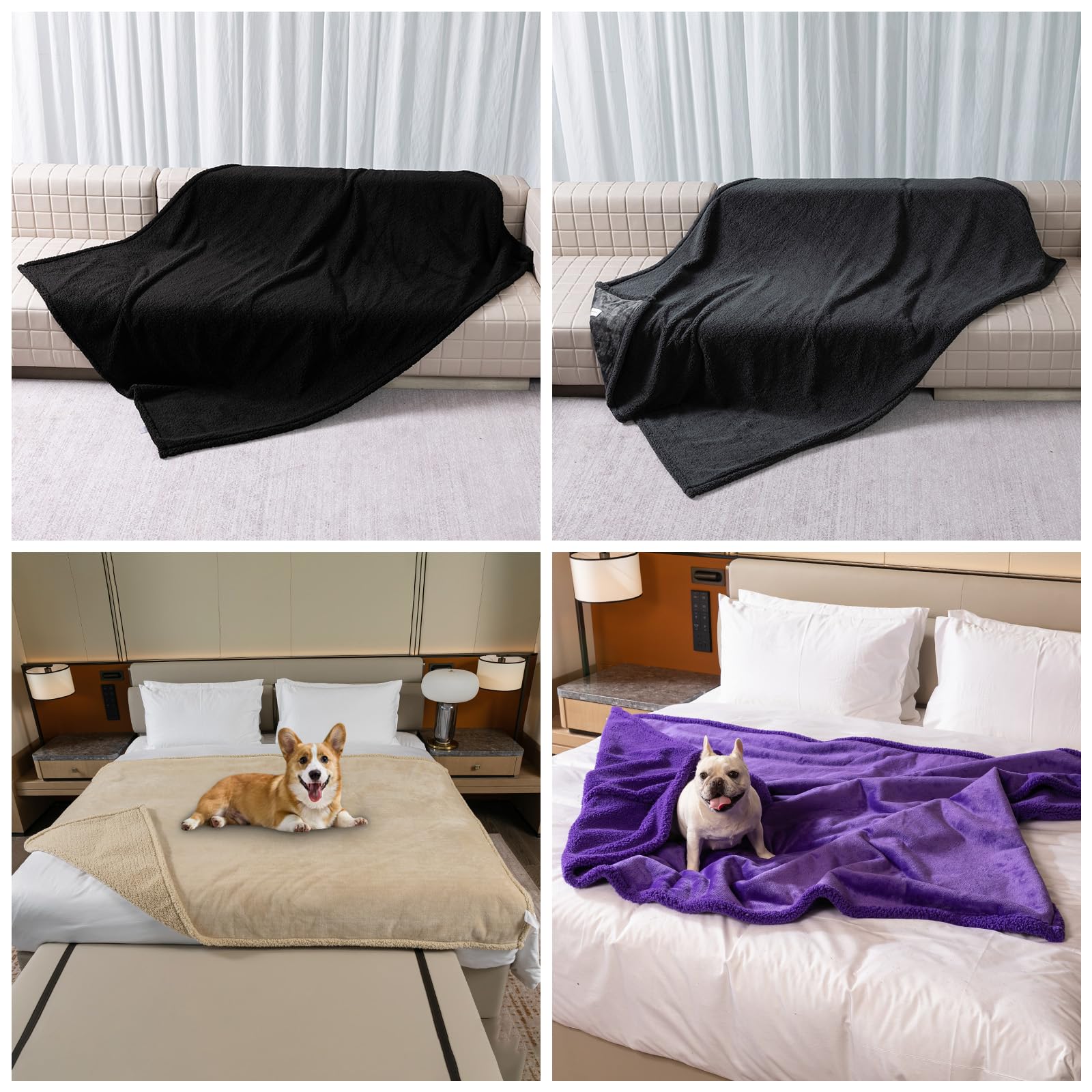 Maidewow skin-friendly pet blanket gentle on pets