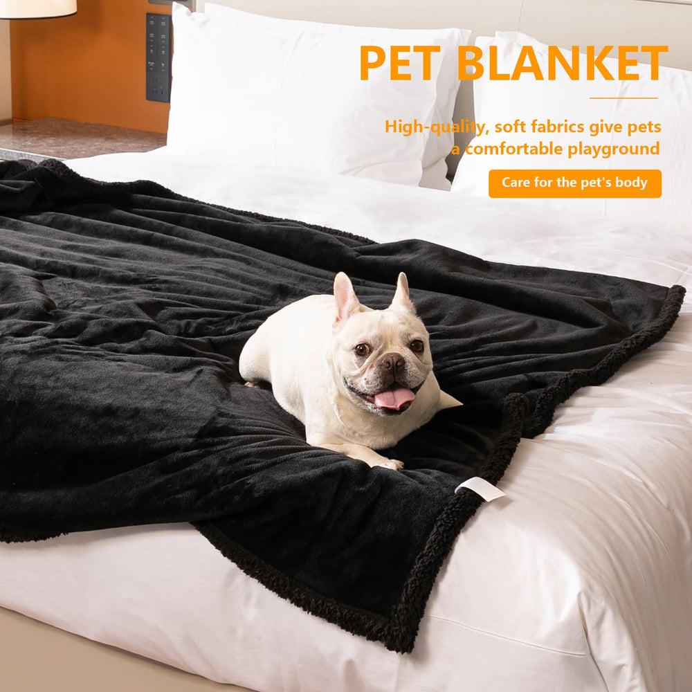 Maidewow waterproof dog blanket features a leakproof inner layer to guard furniture.
