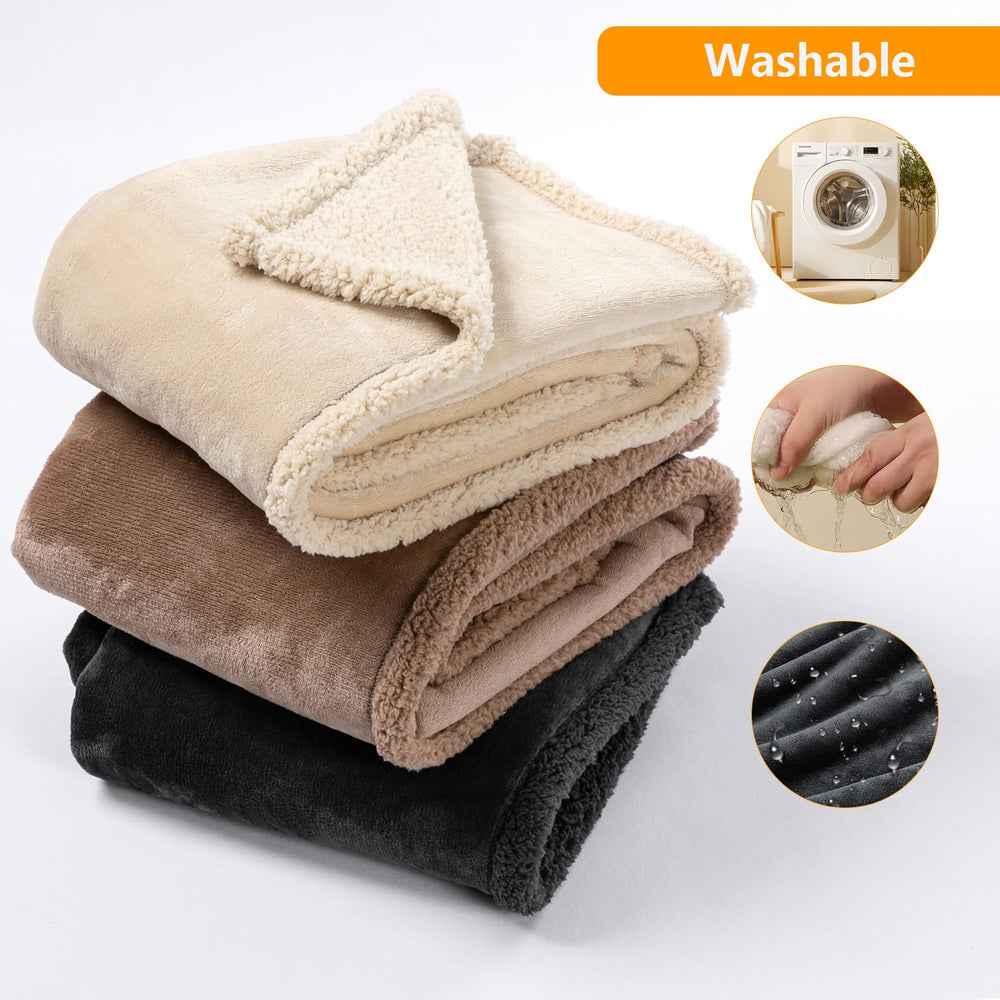Maidewow Waterproof Dog Blanket on sofa after playful fetch with easy cleanup.