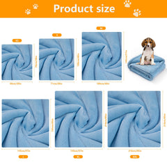 Maidewow reversible blue blanket showing textured sides for sofa protection.