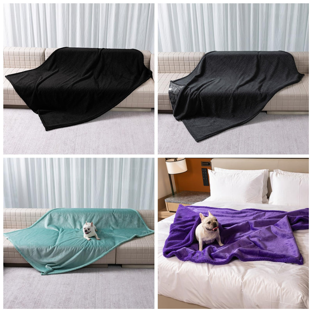 Maidewow Waterproof Dog Blanket travel-friendly for car trips and hotels.