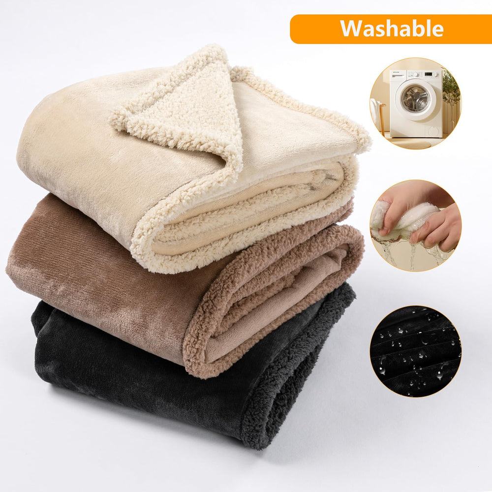 Maidewow machine-washable dog blanket ready for cold washes.