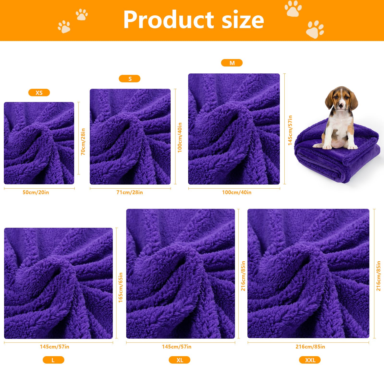 Maidewow waterproof purple dog blanket bed cover demonstrates washable, versatile protection for furniture.