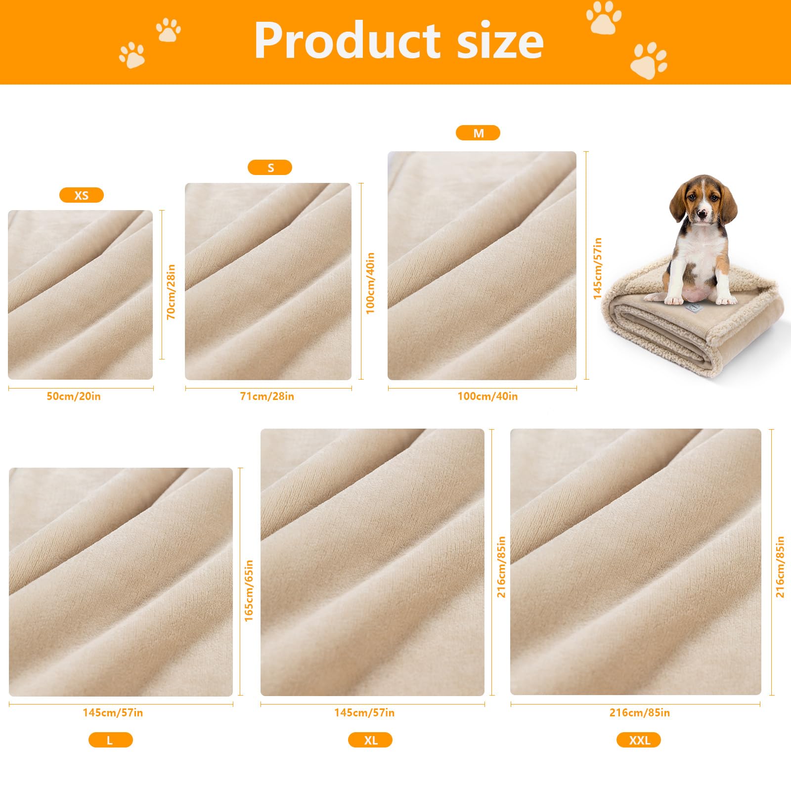 Maidewow XXL pet blanket warm for large dogs