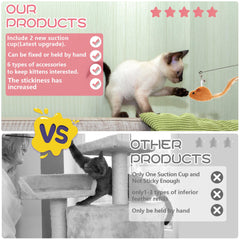 Maiguangta cat wand toy replacement feathers refresh favorite wand.