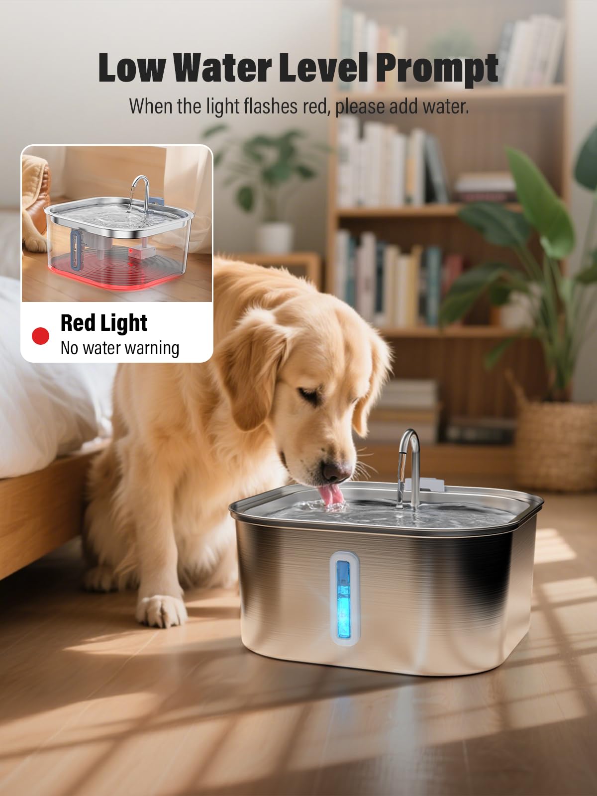 MAILOFY dishwasher-safe stainless steel bowl simplifies post-use cleaning.