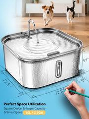 MAILOFY water window lets you monitor levels for timely refills.