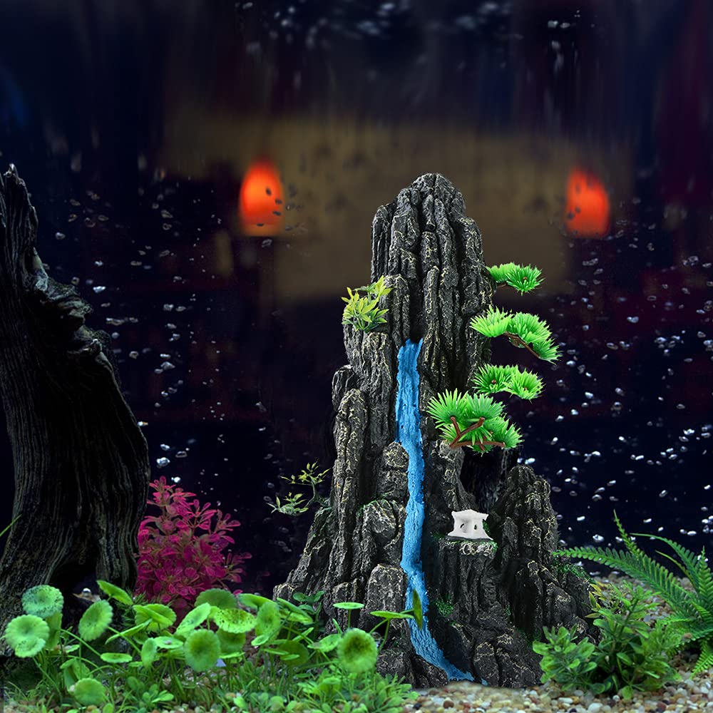 Mairuker mountain-view habitat decor creates immersive landscapes for engaging viewing.