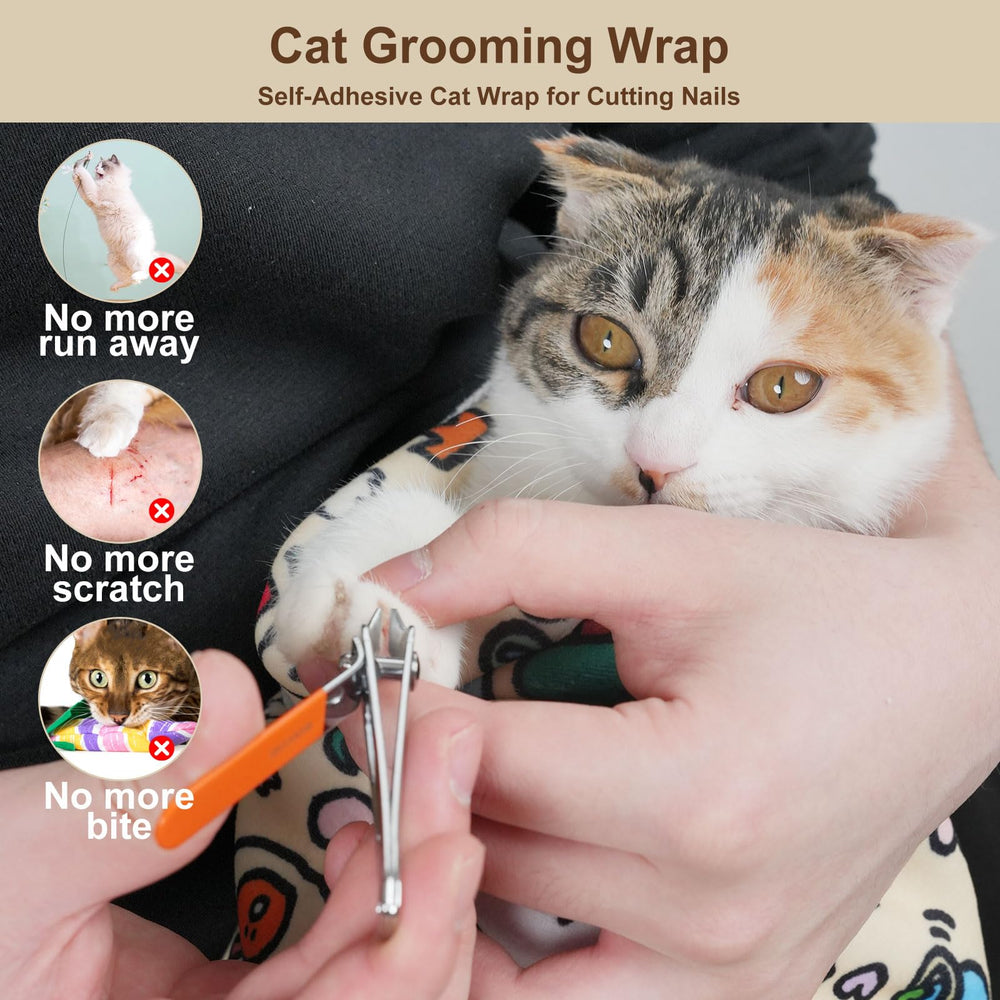 maiwoste elephant cat wrap soft fabric close-up gentle on fur and skin