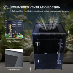 Maiyuolg reptile enclosure five-sided light block emphasizes controlled sun exposure and stable conditions.