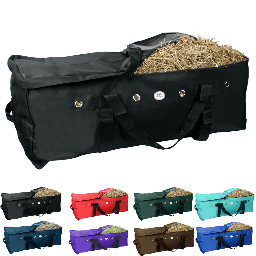 Majestic Ally hay bale storage bag exterior in black for durable storage