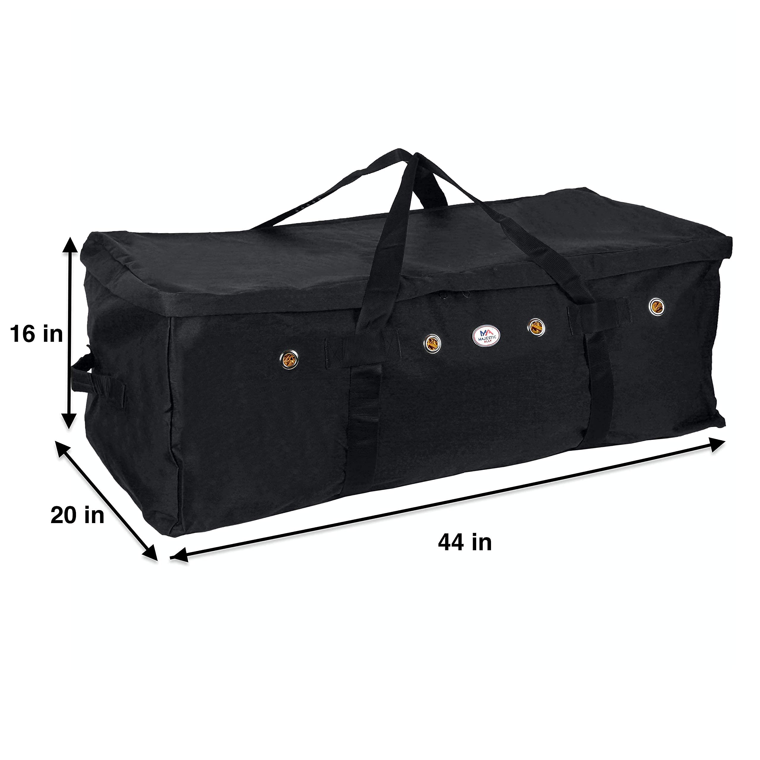 Majestic Ally bag nylon detail showing rugged fabric and stitching